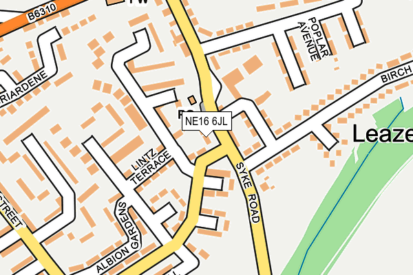 NE16 6JL map - OS OpenMap – Local (Ordnance Survey) NE16 6JL map - OS OpenMap – Local (Ordnance Survey)