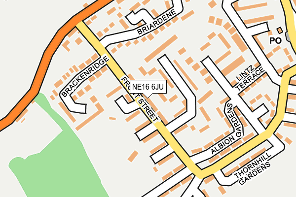 NE16 6JU map - OS OpenMap – Local (Ordnance Survey) NE16 6JU map - OS OpenMap – Local (Ordnance Survey)