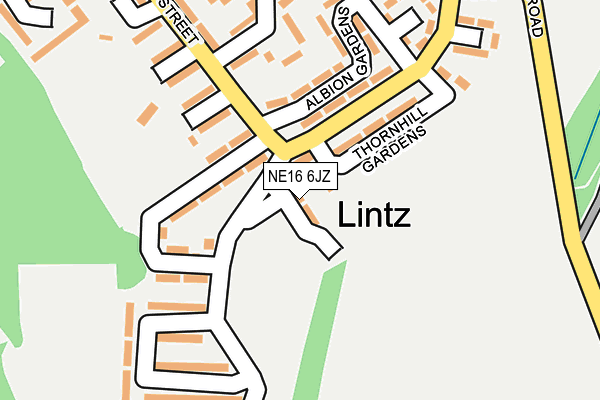 NE16 6JZ map - OS OpenMap – Local (Ordnance Survey) NE16 6JZ map - OS OpenMap – Local (Ordnance Survey)