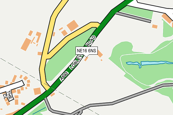NE16 6NS map - OS OpenMap – Local (Ordnance Survey) NE16 6NS map - OS OpenMap – Local (Ordnance Survey)