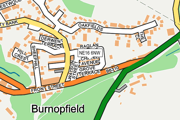 NE16 6NW map - OS OpenMap – Local (Ordnance Survey) NE16 6NW map - OS OpenMap – Local (Ordnance Survey)