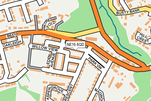 NE16 6QD map - OS OpenMap – Local (Ordnance Survey) NE16 6QD map - OS OpenMap – Local (Ordnance Survey)
