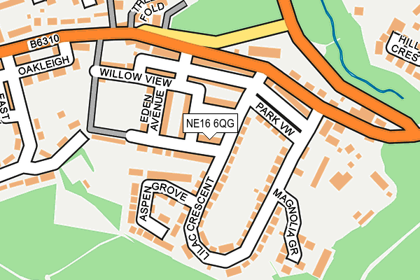 NE16 6QG map - OS OpenMap – Local (Ordnance Survey) NE16 6QG map - OS OpenMap – Local (Ordnance Survey)