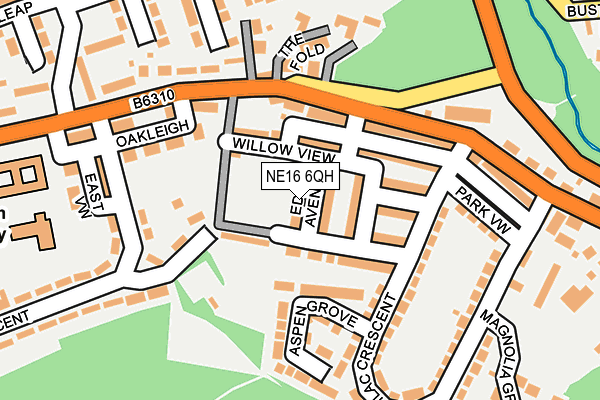 NE16 6QH map - OS OpenMap – Local (Ordnance Survey) NE16 6QH map - OS OpenMap – Local (Ordnance Survey)