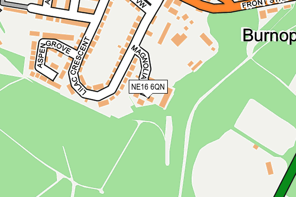 NE16 6QN map - OS OpenMap – Local (Ordnance Survey) NE16 6QN map - OS OpenMap – Local (Ordnance Survey)