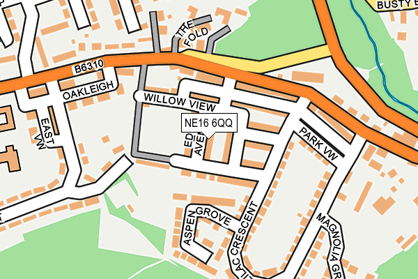 NE16 6QQ map - OS OpenMap – Local (Ordnance Survey) NE16 6QQ map - OS OpenMap – Local (Ordnance Survey)