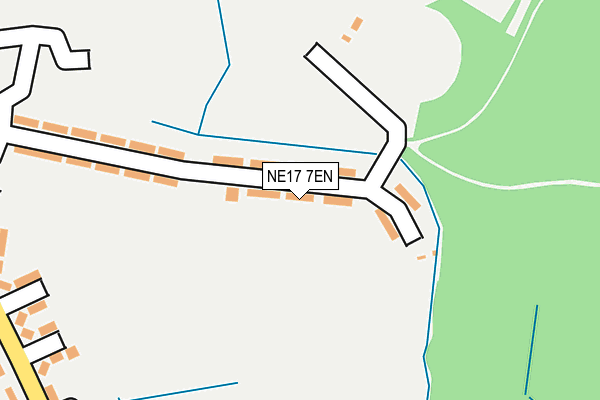 NE17 7EN map - OS OpenMap – Local (Ordnance Survey) NE17 7EN map - OS OpenMap – Local (Ordnance Survey)