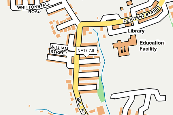 NE17 7JL map - OS OpenMap – Local (Ordnance Survey) NE17 7JL map - OS OpenMap – Local (Ordnance Survey)