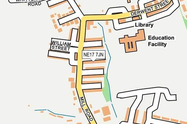NE17 7JN map - OS OpenMap – Local (Ordnance Survey) NE17 7JN map - OS OpenMap – Local (Ordnance Survey)