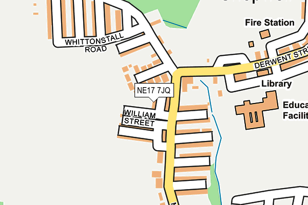 NE17 7JQ map - OS OpenMap – Local (Ordnance Survey) NE17 7JQ map - OS OpenMap – Local (Ordnance Survey)