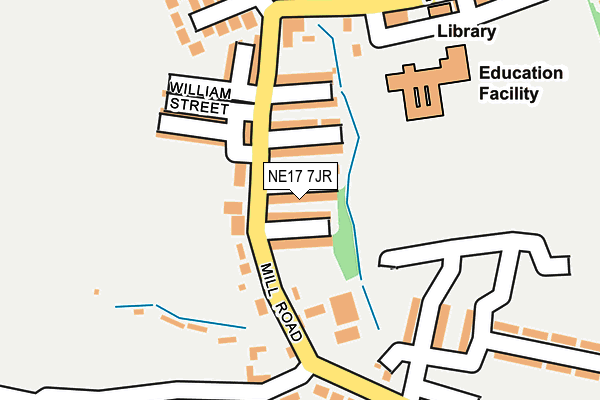 NE17 7JR map - OS OpenMap – Local (Ordnance Survey) NE17 7JR map - OS OpenMap – Local (Ordnance Survey)