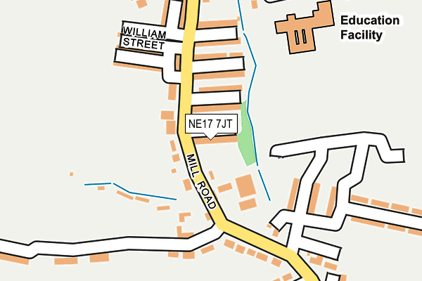 NE17 7JT map - OS OpenMap – Local (Ordnance Survey) NE17 7JT map - OS OpenMap – Local (Ordnance Survey)