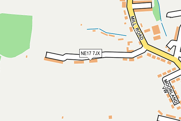NE17 7JX map - OS OpenMap – Local (Ordnance Survey) NE17 7JX map - OS OpenMap – Local (Ordnance Survey)