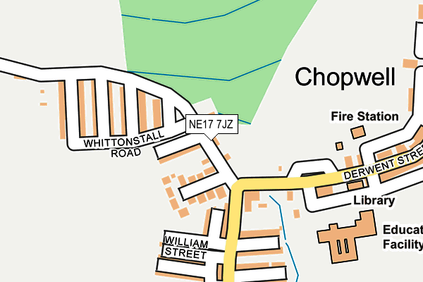 NE17 7JZ map - OS OpenMap – Local (Ordnance Survey) NE17 7JZ map - OS OpenMap – Local (Ordnance Survey)