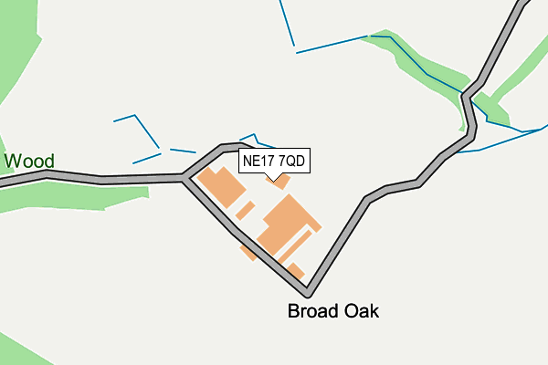 NE17 7QD map - OS OpenMap – Local (Ordnance Survey) NE17 7QD map - OS OpenMap – Local (Ordnance Survey)