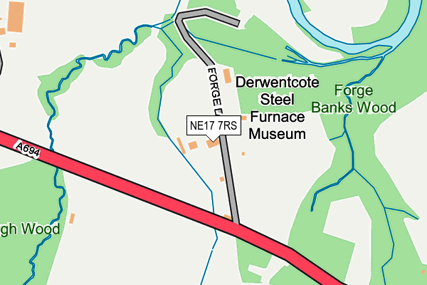 NE17 7RS map - OS OpenMap – Local (Ordnance Survey) NE17 7RS map - OS OpenMap – Local (Ordnance Survey)