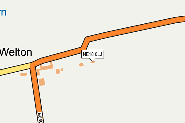 NE18 0LJ map - OS OpenMap – Local (Ordnance Survey) NE18 0LJ map - OS OpenMap – Local (Ordnance Survey)