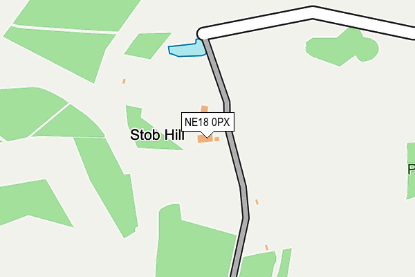 NE18 0PX map - OS OpenMap – Local (Ordnance Survey) NE18 0PX map - OS OpenMap – Local (Ordnance Survey)