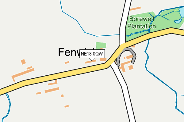 NE18 0QW map - OS OpenMap – Local (Ordnance Survey) NE18 0QW map - OS OpenMap – Local (Ordnance Survey)