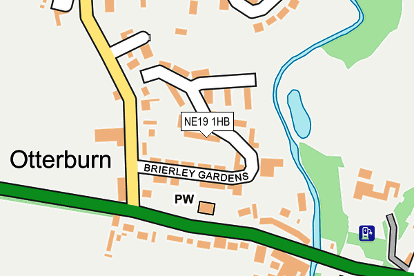 NE19 1HB map - OS OpenMap – Local (Ordnance Survey) NE19 1HB map - OS OpenMap – Local (Ordnance Survey)