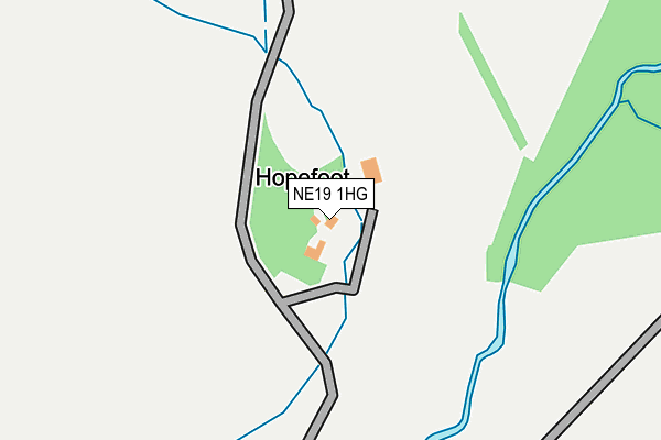 NE19 1HG map - OS OpenMap – Local (Ordnance Survey) NE19 1HG map - OS OpenMap – Local (Ordnance Survey)