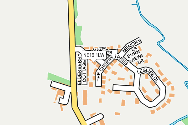 NE19 1LW map - OS OpenMap – Local (Ordnance Survey) NE19 1LW map - OS OpenMap – Local (Ordnance Survey)
