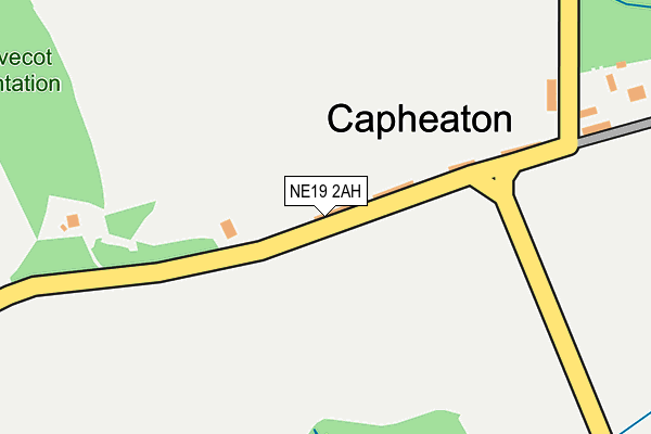 NE19 2AH map - OS OpenMap – Local (Ordnance Survey) NE19 2AH map - OS OpenMap – Local (Ordnance Survey)