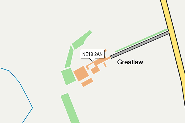 NE19 2AN map - OS OpenMap – Local (Ordnance Survey) NE19 2AN map - OS OpenMap – Local (Ordnance Survey)
