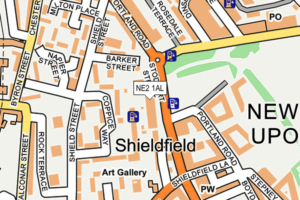 NE2 1AL map - OS OpenMap – Local (Ordnance Survey) NE2 1AL map - OS OpenMap – Local (Ordnance Survey)