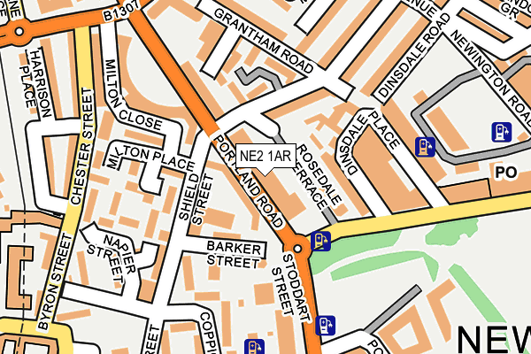 NE2 1AR map - OS OpenMap – Local (Ordnance Survey) NE2 1AR map - OS OpenMap – Local (Ordnance Survey)
