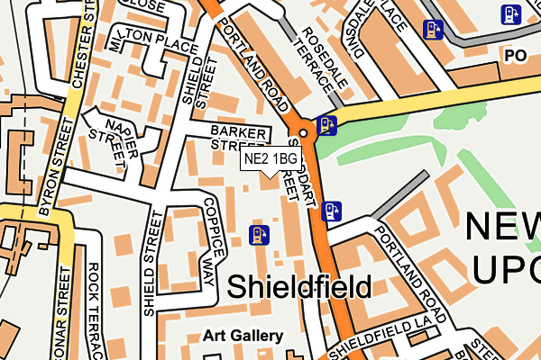 NE2 1BG map - OS OpenMap – Local (Ordnance Survey) NE2 1BG map - OS OpenMap – Local (Ordnance Survey)