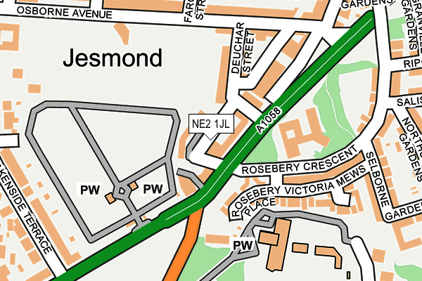 NE2 1JL map - OS OpenMap – Local (Ordnance Survey) NE2 1JL map - OS OpenMap – Local (Ordnance Survey)