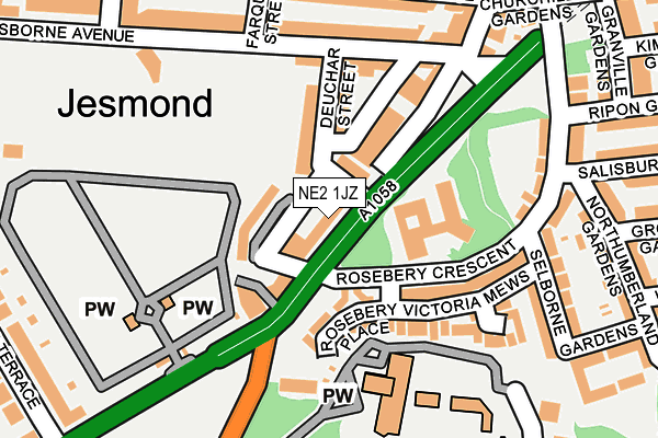 NE2 1JZ map - OS OpenMap – Local (Ordnance Survey) NE2 1JZ map - OS OpenMap – Local (Ordnance Survey)