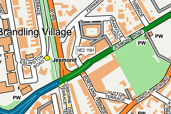 NE2 1NH map - OS OpenMap – Local (Ordnance Survey) NE2 1NH map - OS OpenMap – Local (Ordnance Survey)