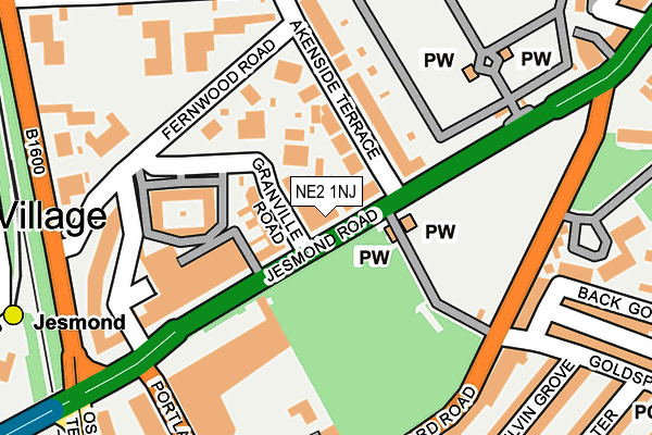 NE2 1NJ map - OS OpenMap – Local (Ordnance Survey) NE2 1NJ map - OS OpenMap – Local (Ordnance Survey)