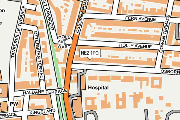 NE2 1PQ map - OS OpenMap – Local (Ordnance Survey) NE2 1PQ map - OS OpenMap – Local (Ordnance Survey)