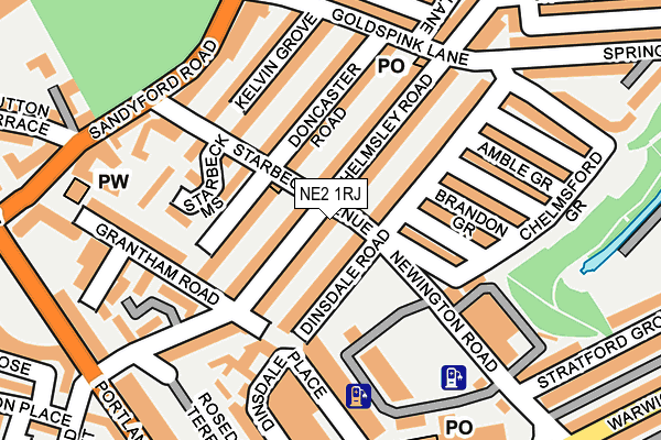 NE2 1RJ map - OS OpenMap – Local (Ordnance Survey) NE2 1RJ map - OS OpenMap – Local (Ordnance Survey)