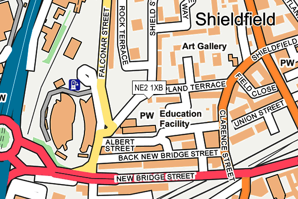 NE2 1XB map - OS OpenMap – Local (Ordnance Survey) NE2 1XB map - OS OpenMap – Local (Ordnance Survey)