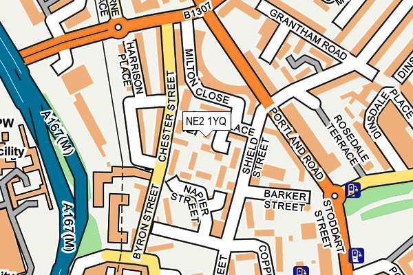 NE2 1YQ map - OS OpenMap – Local (Ordnance Survey) NE2 1YQ map - OS OpenMap – Local (Ordnance Survey)