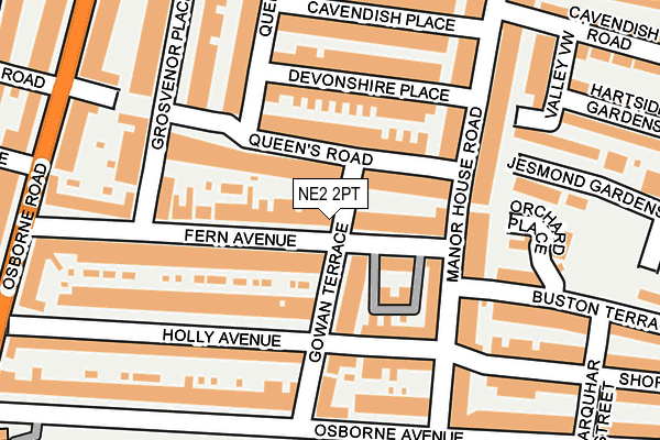 NE2 2PT map - OS OpenMap – Local (Ordnance Survey) NE2 2PT map - OS OpenMap – Local (Ordnance Survey)