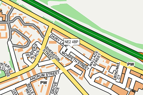 NE2 4BP map - OS OpenMap – Local (Ordnance Survey) NE2 4BP map - OS OpenMap – Local (Ordnance Survey)