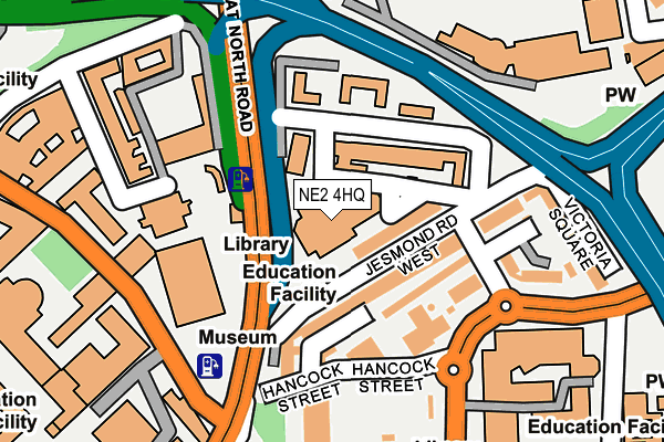 NE2 4HQ map - OS OpenMap – Local (Ordnance Survey) NE2 4HQ map - OS OpenMap – Local (Ordnance Survey)