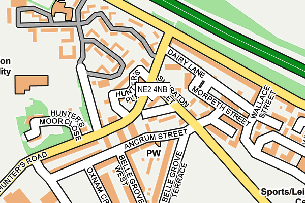 NE2 4NB map - OS OpenMap – Local (Ordnance Survey) NE2 4NB map - OS OpenMap – Local (Ordnance Survey)