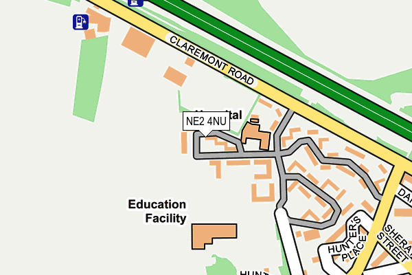 NE2 4NU map - OS OpenMap – Local (Ordnance Survey) NE2 4NU map - OS OpenMap – Local (Ordnance Survey)