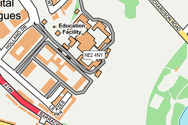 NE2 4NY map - OS OpenMap – Local (Ordnance Survey) NE2 4NY map - OS OpenMap – Local (Ordnance Survey)