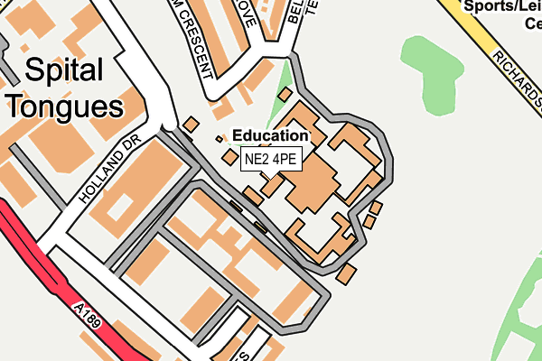 NE2 4PE map - OS OpenMap – Local (Ordnance Survey) NE2 4PE map - OS OpenMap – Local (Ordnance Survey)