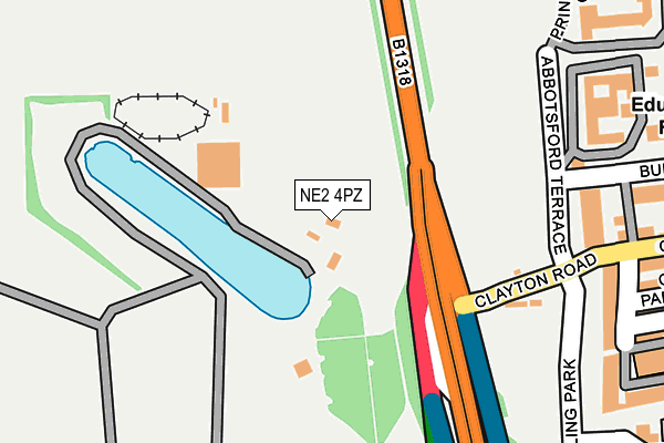 NE2 4PZ map - OS OpenMap – Local (Ordnance Survey) NE2 4PZ map - OS OpenMap – Local (Ordnance Survey)