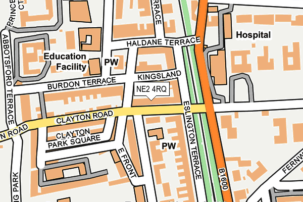 NE2 4RQ map - OS OpenMap – Local (Ordnance Survey) NE2 4RQ map - OS OpenMap – Local (Ordnance Survey)