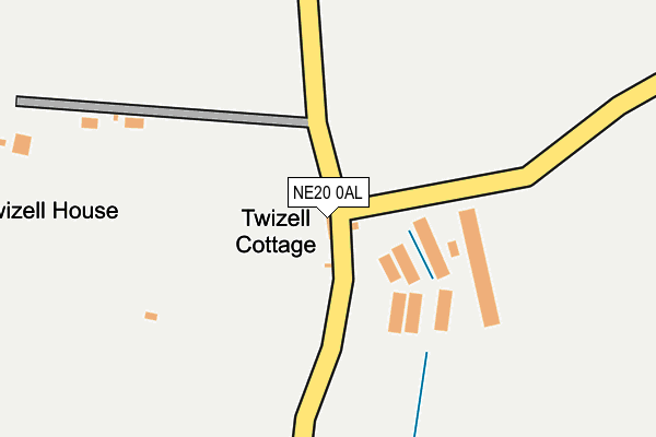 NE20 0AL map - OS OpenMap – Local (Ordnance Survey)
