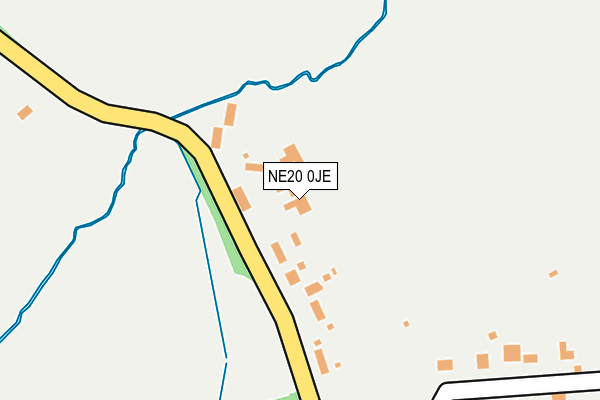 NE20 0JE map - OS OpenMap – Local (Ordnance Survey)